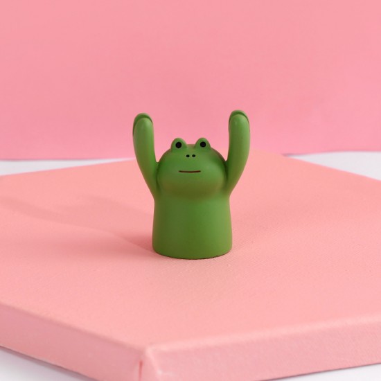 舉手動物名片夾 可愛動物造型辦公名片夾 立式少女心照片夾 創意名片支架