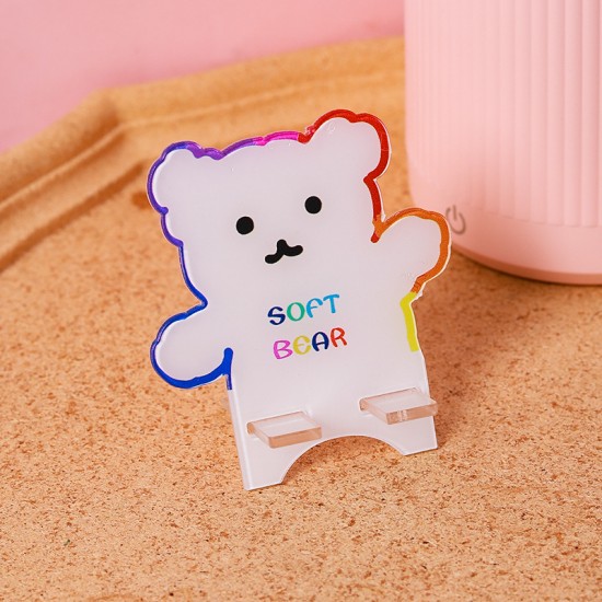 壓克力手機平板支架 可愛造型迷你手機支架 桌面懶人支架 追劇必備支架