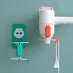 壁掛式吹風機收納架 創意造型吹風機掛架 簡約吹風機收納支架