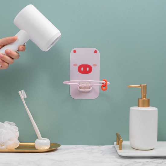 壁掛式吹風機收納架 創意造型吹風機掛架 簡約吹風機收納支架