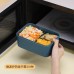 簡約分隔便當盒 手提野餐必備便當盒 多功能分隔附餐具密封飯盒
