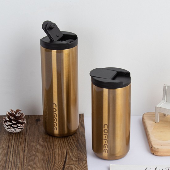 304時尚漸層色保溫杯 外出必備保溫保冷杯 創意辦公必備咖啡杯