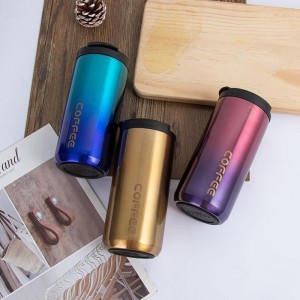 304時尚漸層色保溫杯 外出必備保溫保冷杯 創意辦公必備咖啡杯