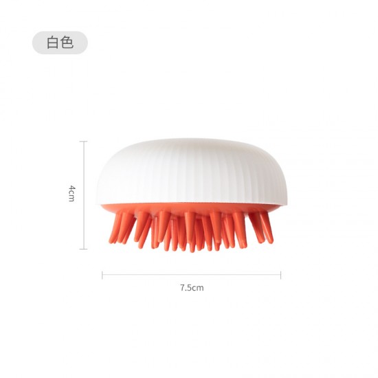 柔軟矽膠洗頭刷 居家必備按摩頭皮神器 乾濕兩用防滑按摩刷