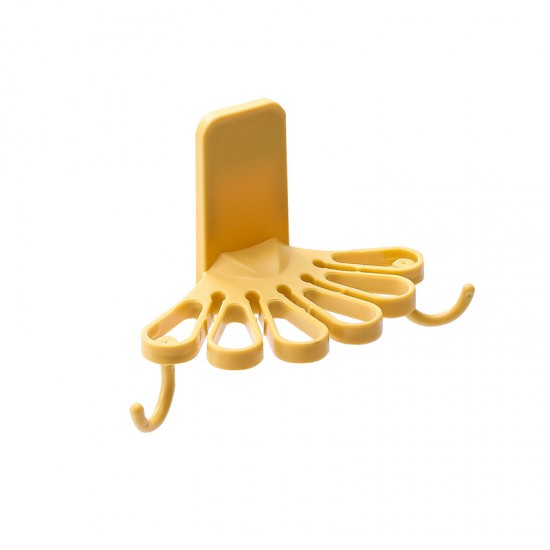 花形壁掛式抹布架 廚房必備整理掛勾 抹布毛巾收納架 多用途節省空間