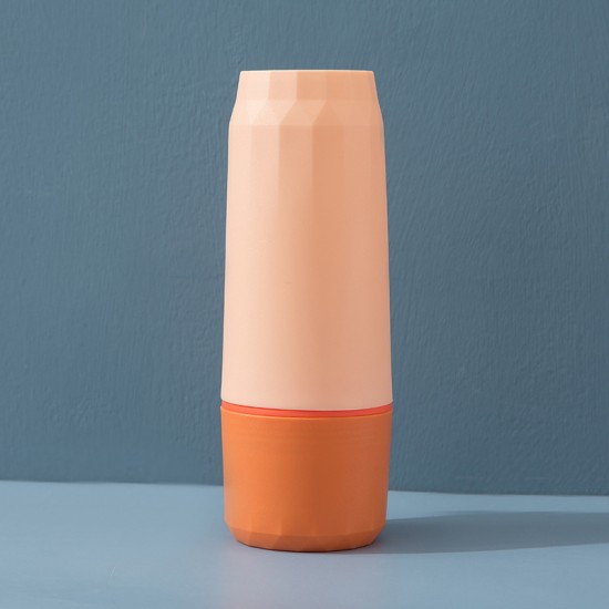 分隔牙刷收納盒 鑽石旅行洗漱用品收納杯 撞色牙刷盒 牙刷牙膏收納盒