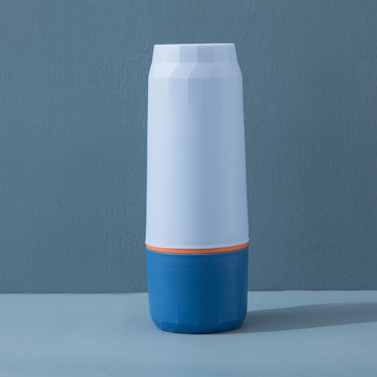 分隔牙刷收納盒 鑽石旅行洗漱用品收納杯 撞色牙刷盒 牙刷牙膏收納盒