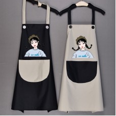 日式女孩防水圍裙 廚房必備時尚防水圍裙 家務工作圍裙