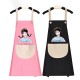 日式女孩防水圍裙 廚房必備時尚防水圍裙 家務工作圍裙