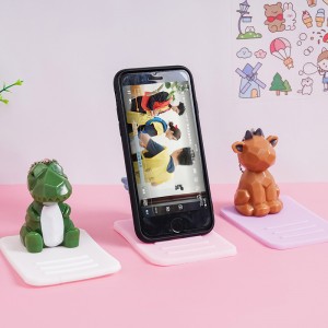 幾何動物手機支架 多功能可調式手機支架 可愛動物造型支架