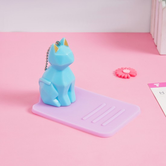 幾何動物手機支架 多功能可調式手機支架 可愛動物造型支架