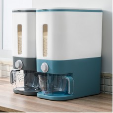 簡約計量收納米桶 創意居家必備防潮儲米箱 五穀雜糧收納筒