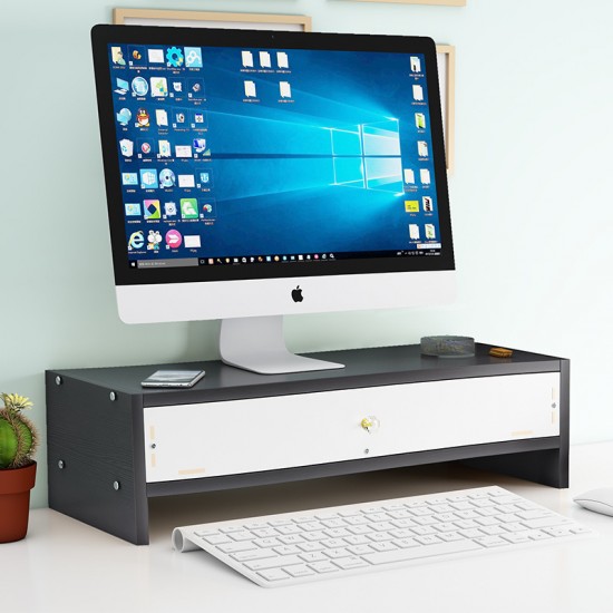 電腦螢幕增高架 辦公必備桌面整理置物架 液晶螢幕增高架 抽屜收納盒