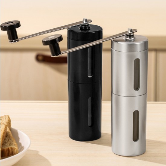 手動式不鏽鋼磨豆機 咖啡豆研磨器 手動磨咖啡豆機 方便攜帶磨豆機