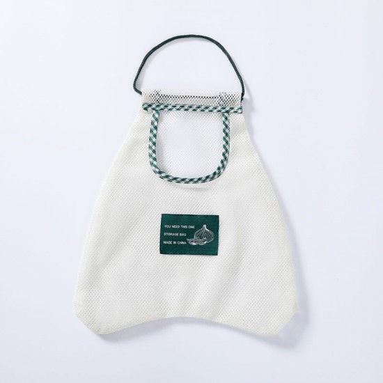 壁掛式蔬果收納網袋 創意鏤空儲物袋 廚房浴室客廳必備掛袋 收納袋