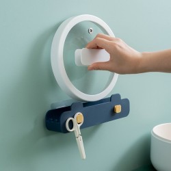 壁掛式鍋蓋架 廚房必備壁掛式收納架 多功能鍋蓋廚具置物架 壁掛式室內鞋架