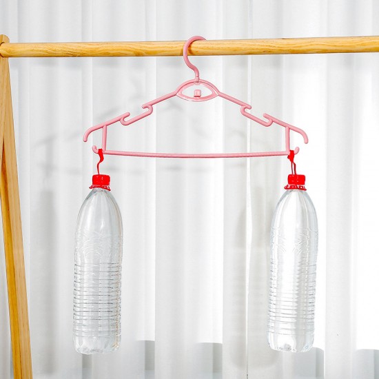 創意多功能疊掛衣架 塑膠成人防滑衣架 居家必備衣櫃衣架 防滑無痕衣架 10個裝