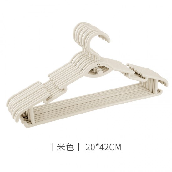 創意多功能疊掛衣架 塑膠成人防滑衣架 居家必備衣櫃衣架 防滑無痕衣架 10個裝