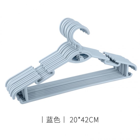 創意多功能疊掛衣架 塑膠成人防滑衣架 居家必備衣櫃衣架 防滑無痕衣架 10個裝