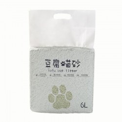 創意天然豆腐貓砂 強力除臭植物貓砂 6L環保貓沙 豆腐砂