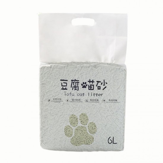創意天然豆腐貓砂 強力除臭植物貓砂 6L環保貓沙 豆腐砂
