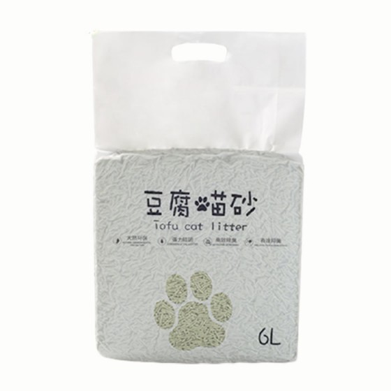 創意天然豆腐貓砂 強力除臭植物貓砂 6L環保貓沙 豆腐砂