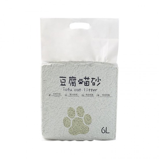 創意天然豆腐貓砂 強力除臭植物貓砂 6L環保貓沙 豆腐砂