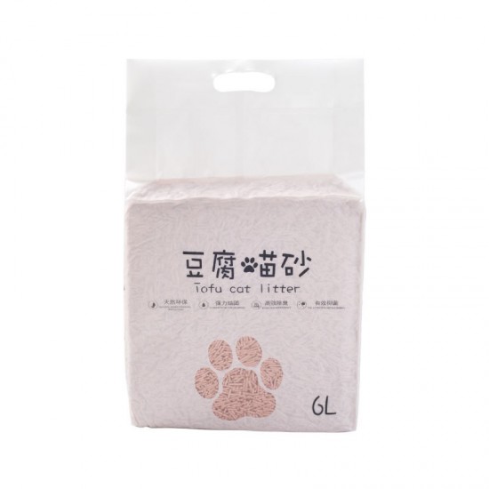 創意天然豆腐貓砂 強力除臭植物貓砂 6L環保貓沙 豆腐砂