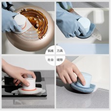 水滴造型金鋼砂海綿刷 創意浴室廚房必備清潔神器 多功能清潔刷