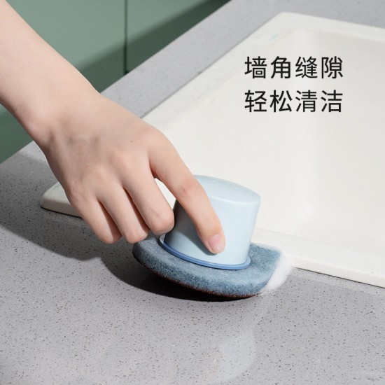 水滴造型金鋼砂海綿刷 創意浴室廚房必備清潔神器 多功能清潔刷