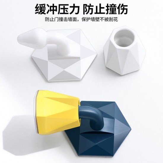 塑膠黏貼式靜音門檔 居家必備吸入式緩衝墊 創意造型靜音門檔