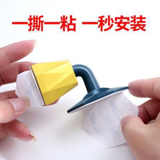 塑膠黏貼式靜音門檔 居家必備吸入式緩衝墊 創意造型靜音門檔