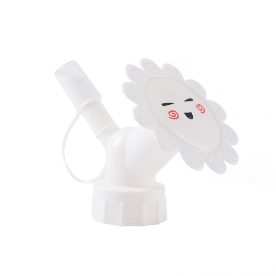 可愛笑臉小花造型澆花噴頭 創意園藝澆水器 多功能雙頭灑水器