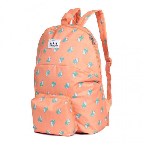 可愛動物防水摺疊背包 多功能旅行雙肩收納包 旅行必備摺疊背包