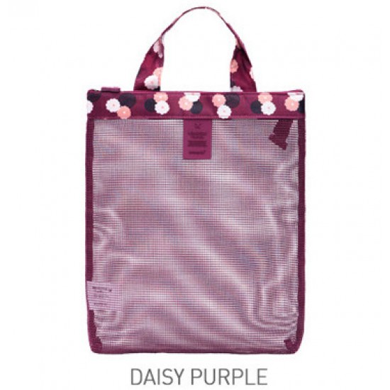 夏日必備游泳沙灘包 網格洗漱用品收納包 外出必備手提袋