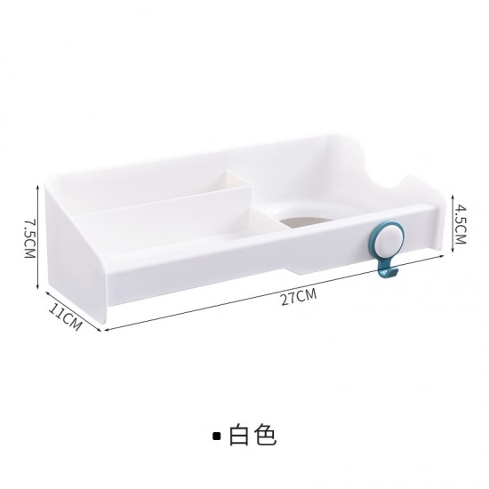 壁掛式吹風機置物架 創意多功能收納架 黏貼式吹風機掛架 吹風機架