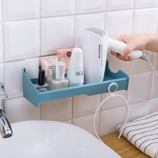 壁掛式吹風機置物架 創意多功能收納架 黏貼式吹風機掛架 吹風機架