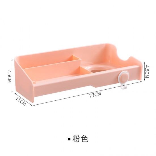 壁掛式吹風機置物架 創意多功能收納架 黏貼式吹風機掛架 吹風機架