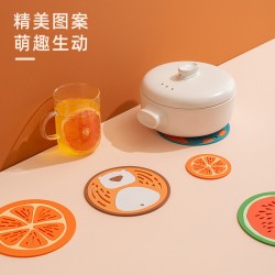 可愛矽膠隔熱墊 創意鏤空可愛圖案防燙鍋墊 廚房必備矽膠防燙墊 矽膠杯墊