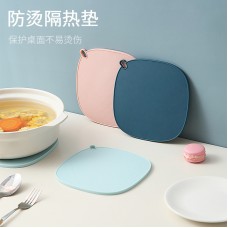 北歐風簡約矽膠隔熱墊 創意矽膠防燙鍋墊 廚房必備隔熱墊 矽膠杯墊