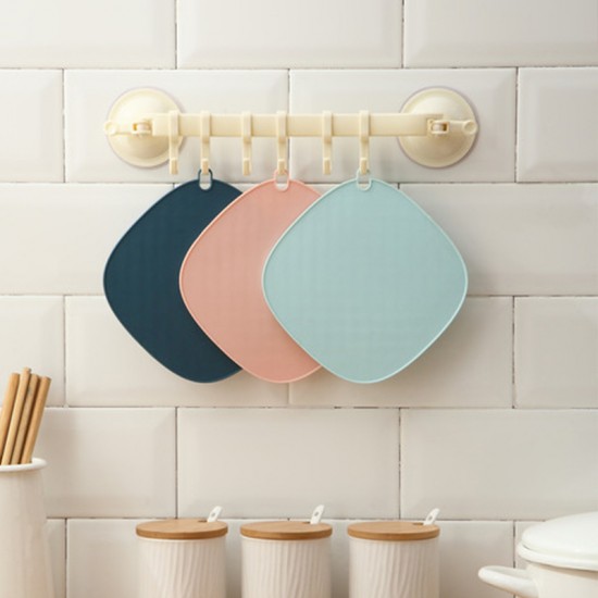 北歐風簡約矽膠隔熱墊 創意矽膠防燙鍋墊 廚房必備隔熱墊 矽膠杯墊