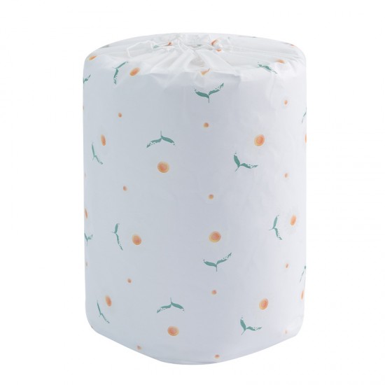 小清新大容量棉被收納袋 圓筒抽繩棉被整理袋 換季必備棉被衣物收納袋