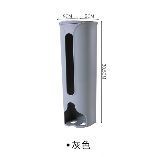 壁掛式垃圾袋收納盒 廚房必備垃圾袋收納神器 垃圾袋收集器 抽取式塑膠袋收納盒