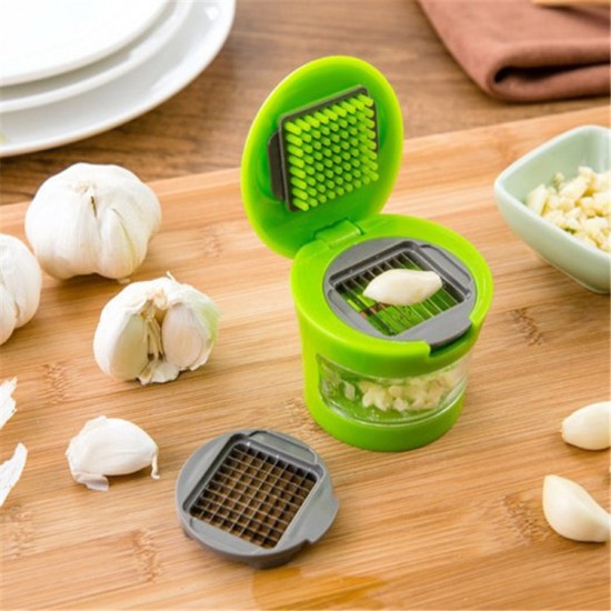 多功能按壓式磨蒜器 小號手動切末工具 廚房必備薑末蒜末按壓器