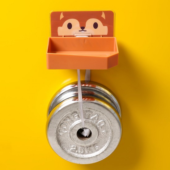 可愛圖案壁掛式肥皂盒 創意浴室必備亮色香皂盒 大號黏貼式肥皂架 香皂架