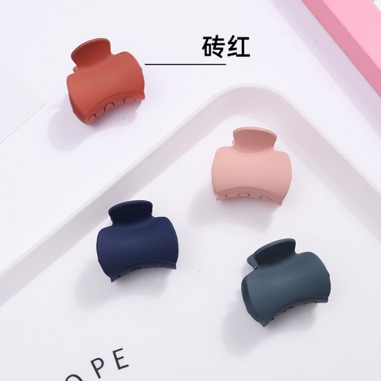 時尚磨砂瀏海夾 創意莫蘭迪色小號鯊魚夾 創意磨砂髮夾 夾子