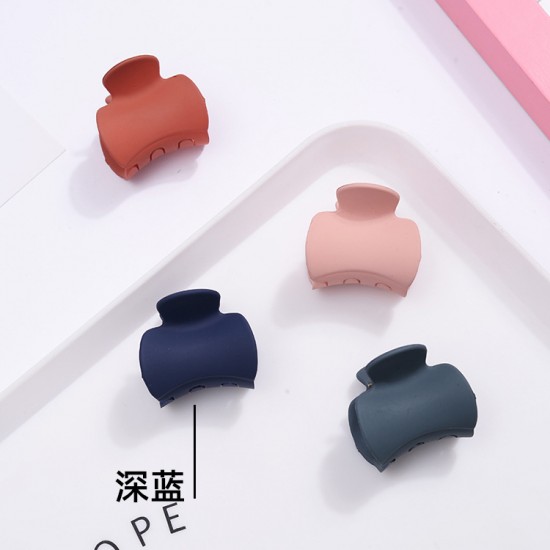 時尚磨砂瀏海夾 創意莫蘭迪色小號鯊魚夾 創意磨砂髮夾 夾子