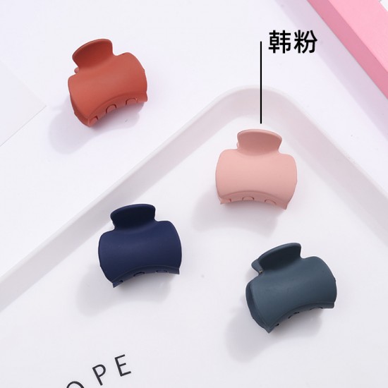 時尚磨砂瀏海夾 創意莫蘭迪色小號鯊魚夾 創意磨砂髮夾 夾子