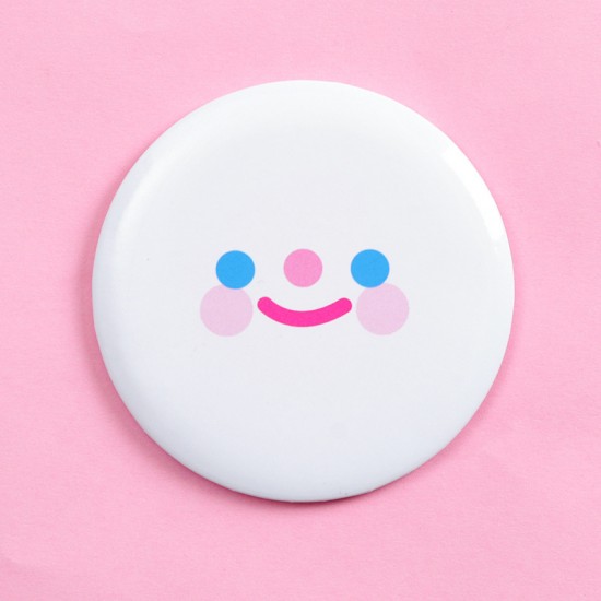 可愛圖案小圓鏡 方便攜帶可愛迷你化妝鏡 小鏡子 隨身補妝鏡