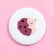 可愛圖案小圓鏡 方便攜帶可愛迷你化妝鏡 小鏡子 隨身補妝鏡